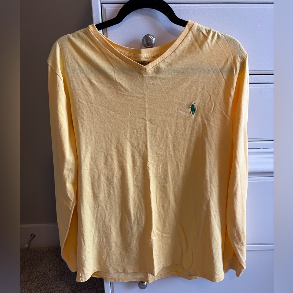 Yellow Polo by Ralph Lauren Long Sleeve Shirt